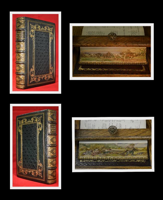 Double Fore Edge Painting, Moore's Poetical, 1875 Fine Gilded Binding