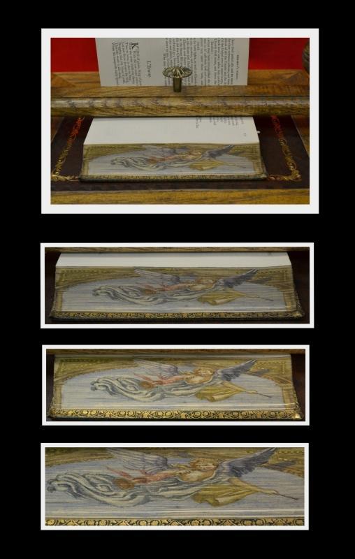 1862 ANGELS Split Double Fore Edge Paintings Herberts Works Gilded