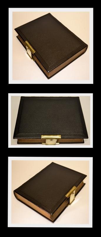 Large KJV Holy Bible With Clasp, Colored Maps, Fine Leather Binding