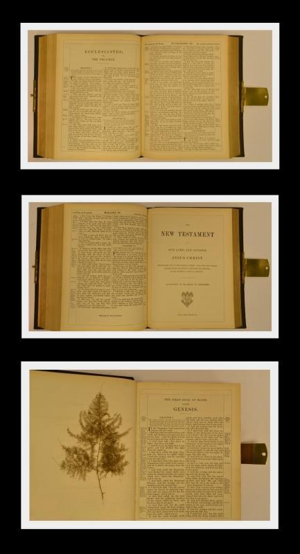 Large KJV Holy Bible With Clasp, Colored Maps, Fine Leather Binding