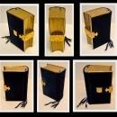 1840 VELVET CHURCH SERVICES, NEW TESTAMENT, BOOK OF COMMON PRAYER, LESSONS, PSALMS & HYMNS