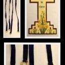 1840 VELVET CHURCH SERVICES, NEW TESTAMENT, BOOK OF COMMON PRAYER, LESSONS, PSALMS & HYMNS