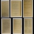 1840 VELVET CHURCH SERVICES, NEW TESTAMENT, BOOK OF COMMON PRAYER, LESSONS, PSALMS & HYMNS