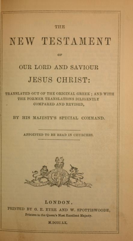 1860 Miniature Church Services, Prayer, New Testament, Leather, Brass Clasp & Banding