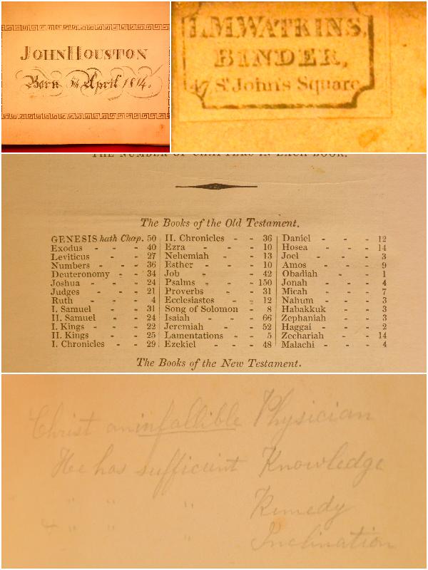1836 Holy Bible KJV Full Leather