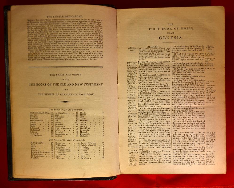 1836 Holy Bible KJV Full Leather