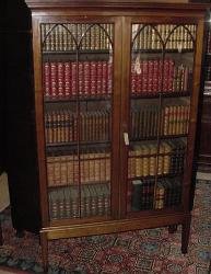 Gothic Style English Mahogany Bookcase On Stand, 1830