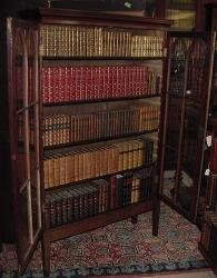 Gothic Style English Mahogany Bookcase On Stand, 1830