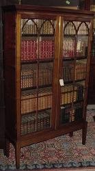 Gothic Style English Mahogany Bookcase On Stand, 1830