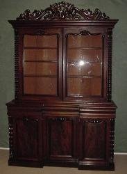 Early Victorian English Mahogany Bookcase