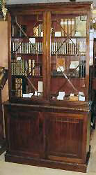 Solid Mahogany Bookcase from The Bank Of England
