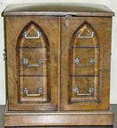 Antique English Pollard Oak Cigar Box, 1870