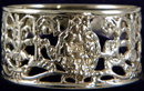 Intricate Silver Victorian Era Napkin Ring In Original Box