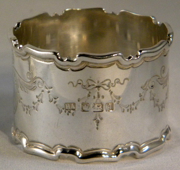 Fine Antique Sheffield Sterling Silver 3 Piece Christening Set, Original Box