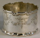 Fine Antique Sheffield Sterling Silver 3 Piece Christening Set, Original Box