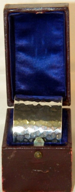 Sheffield Sterling Silver Napkin Ring In Original Box, 1932