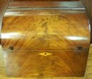 English Regency Decanter Set In Mahogany Dome Top Box, 1820
