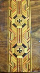 English 19th Century Tunbridge Ware Inlays of Crusaders Cross, 1870