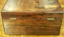 Georgian English Tea Caddy in Curly Rosewood, 1820