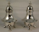 English Sterling Silver Condiment Set In Original Box, 1920
