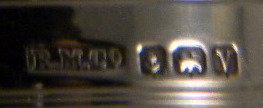 Boxed Pair Sterling Silver Napkin Rings Commemorating Anniversary,1945