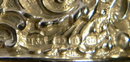 Pr. Silver Art Nouveau Napkin Rings, Elaborately Embossed, In Original Box, 1899