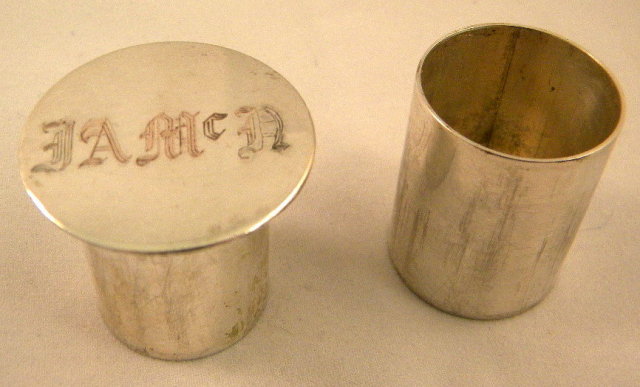 Antique Round Leather Flask, Scotland,c1890