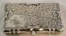 English Art Nouveau Sterling Silver Calling Card Case