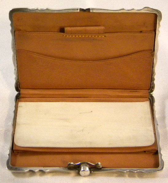 English Art Nouveau Sterling Silver Calling Card Case