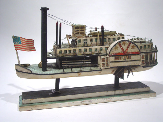 Folk Art Model of Paddlewheeler