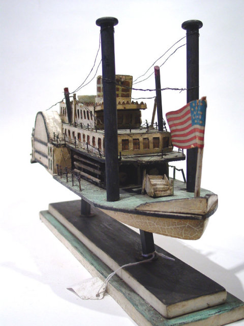Folk Art Model of Paddlewheeler