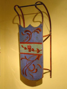 Blue Floral Design Sled