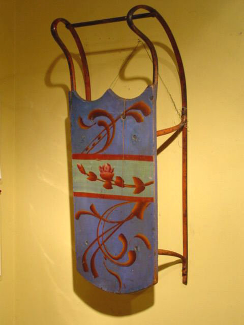 Blue Floral Design Sled