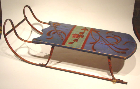 Blue Floral Design Sled