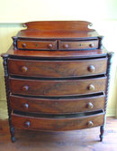 Sheraton Mahogony Bowfront Chest of Drawers