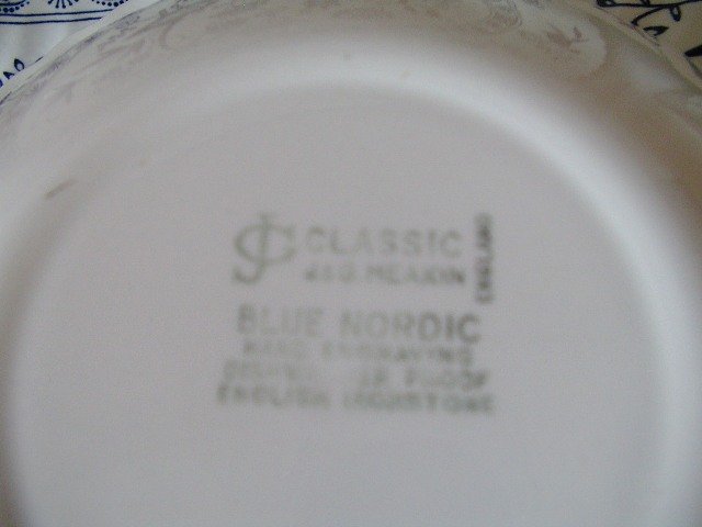 J and G Meakin Blue Nordic Onion Pattern 45 Pieces