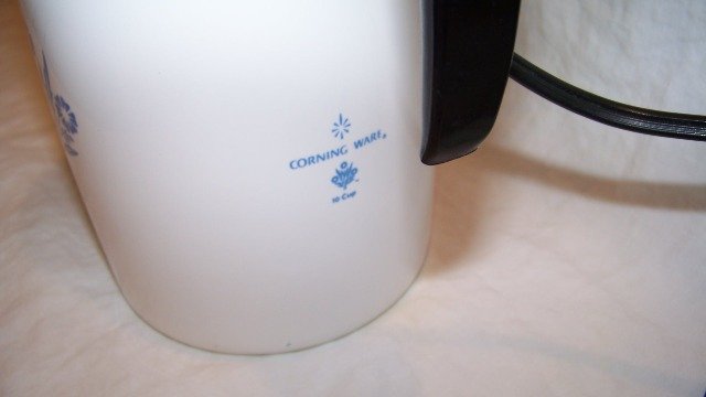 Corningware Electric Percolator Corn Flower Blue