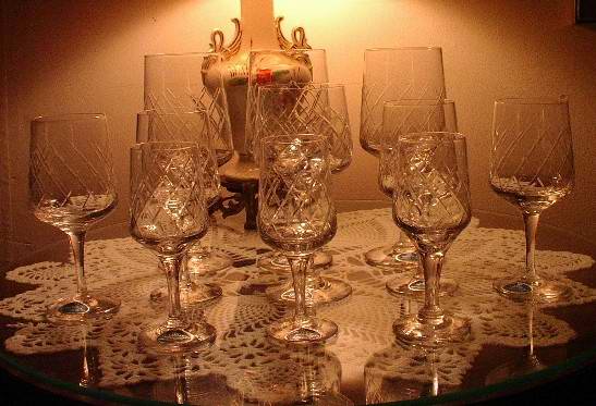 Vintage Crystal 11 pieces by Lady Victoria