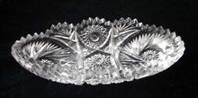 Cut Glass Pickle Dish