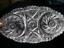 Cut Glass Pickle Dish