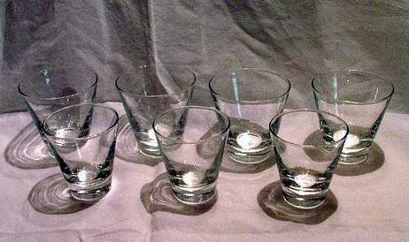 Seven Libbey Rock Sharpe High Ball Glasses