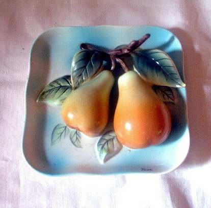 Pears Wall Plaque by Napco Japan 5