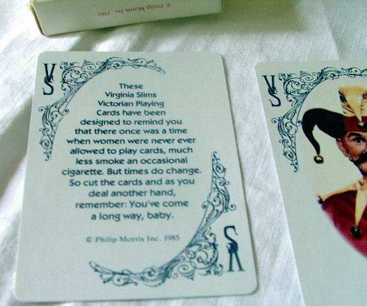 Virginia Slims Playing Cards 1985