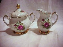 Bavarian Creamer and Sugar Bowl with Lid