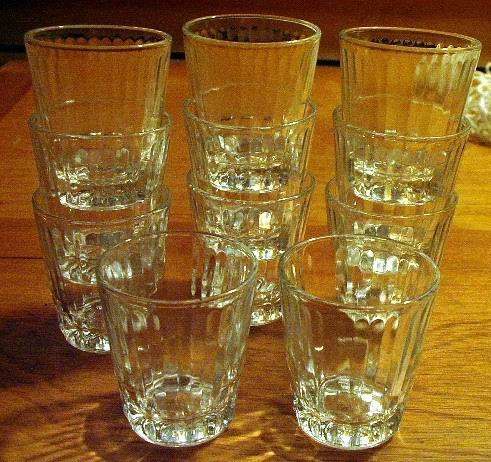 Eleven Shot Glasses or Toothpick Holders by Federal