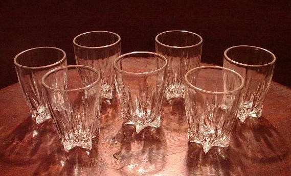 Seven Shot Glasses or Toothpick Holders by Federal