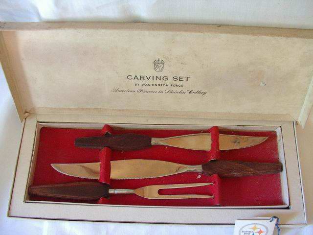 Vintage Washington Forge 3 Piece Cutlery Set