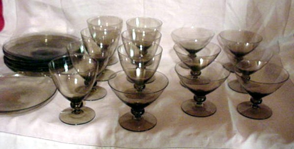 Stems and Snack Plates in Smoke