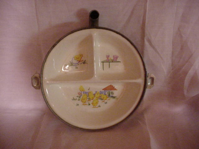 Baby's Food Dish by G.W. Co. with Heat Spout