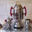 Coffee Pot Samovar Set by United Like New